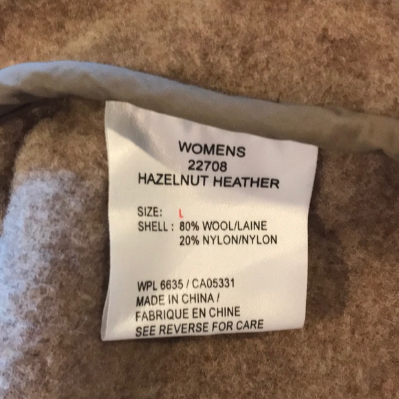 Woolrich Wool Women’s Hazelnut Heather Coat L - Picture 5 of 12